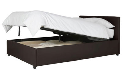 Hygena Lavendon Small Double Ottoman Bed Frame - Chocolate